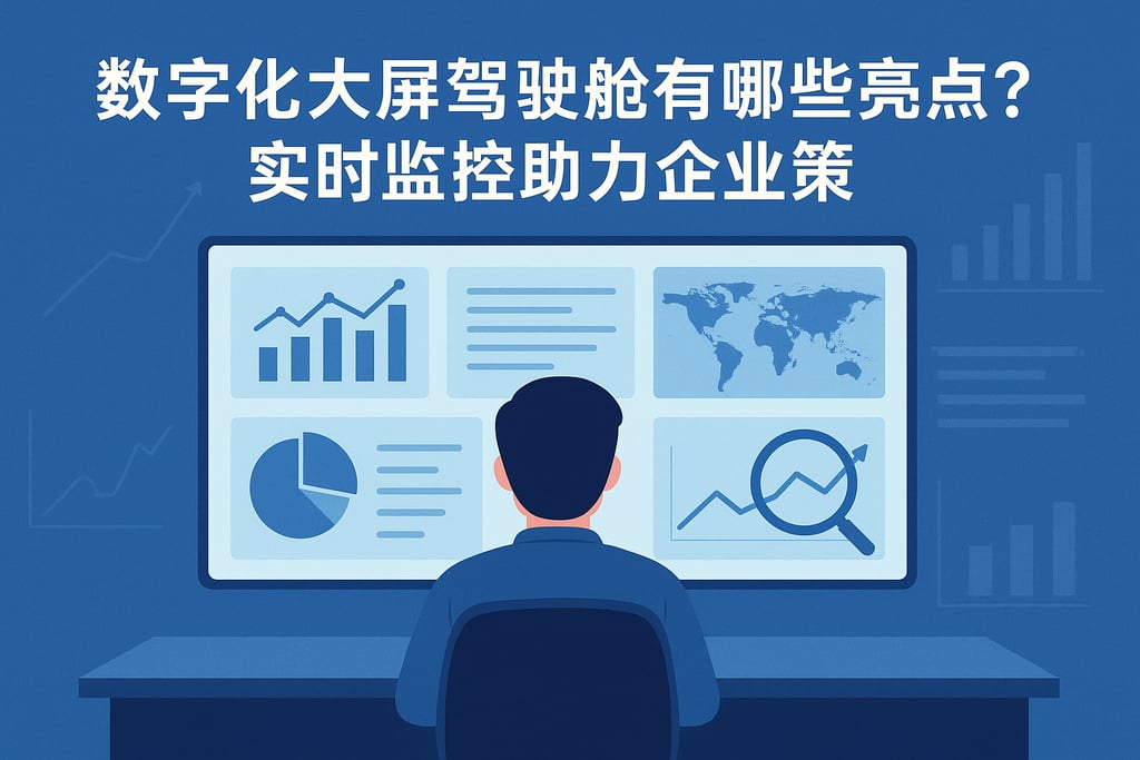 数字化大屏驾驶舱有哪些亮点？实时监控助力企业决策