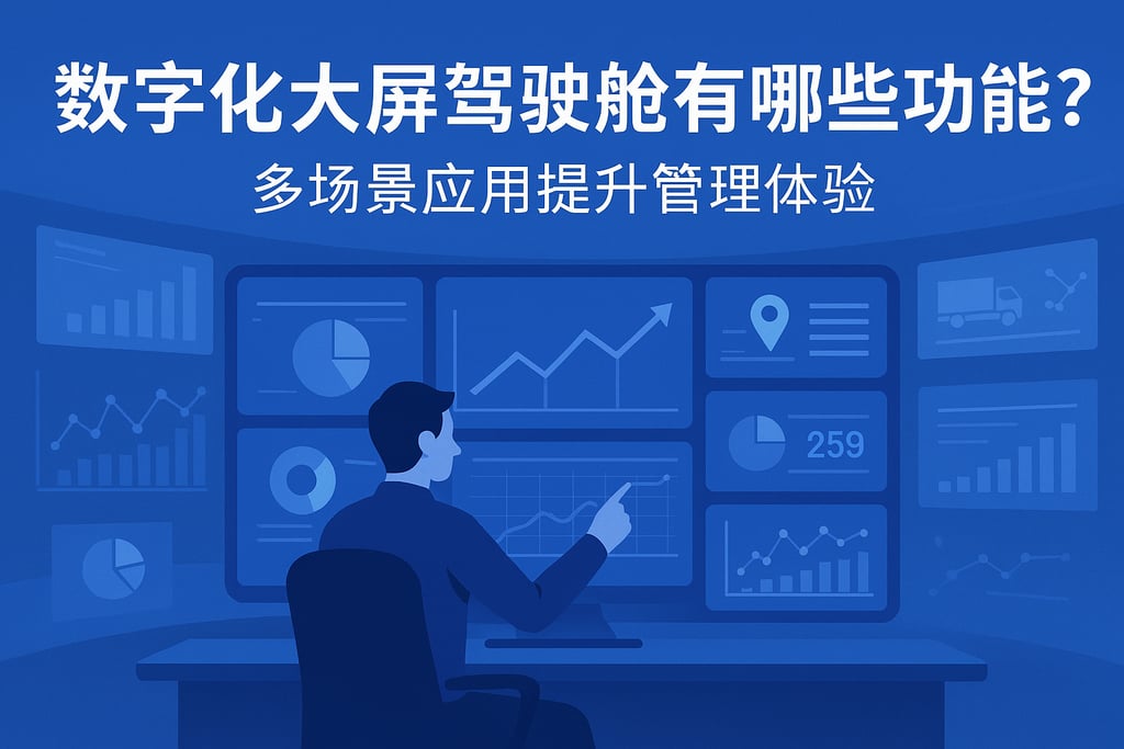 数字化大屏驾驶舱有哪些功能？多场景应用提升管理体验