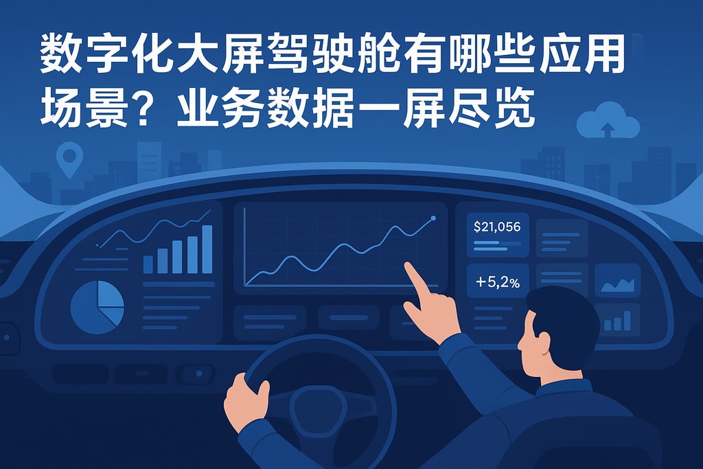 数字化大屏驾驶舱有哪些应用场景？业务数据一屏尽览