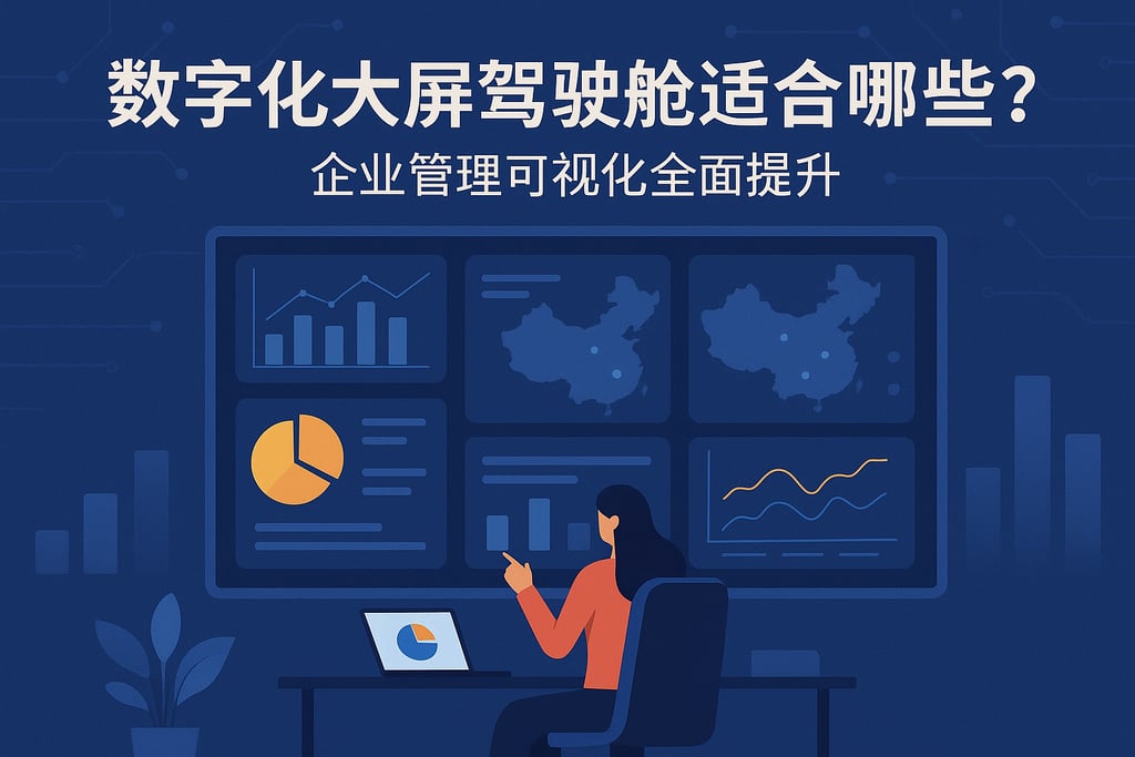 数字化大屏驾驶舱适合哪些场景？企业管理可视化全面提升