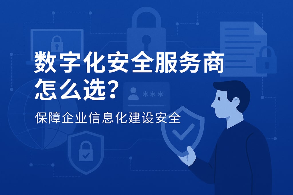 数字化安全服务商怎么选？保障企业信息化建设安全
