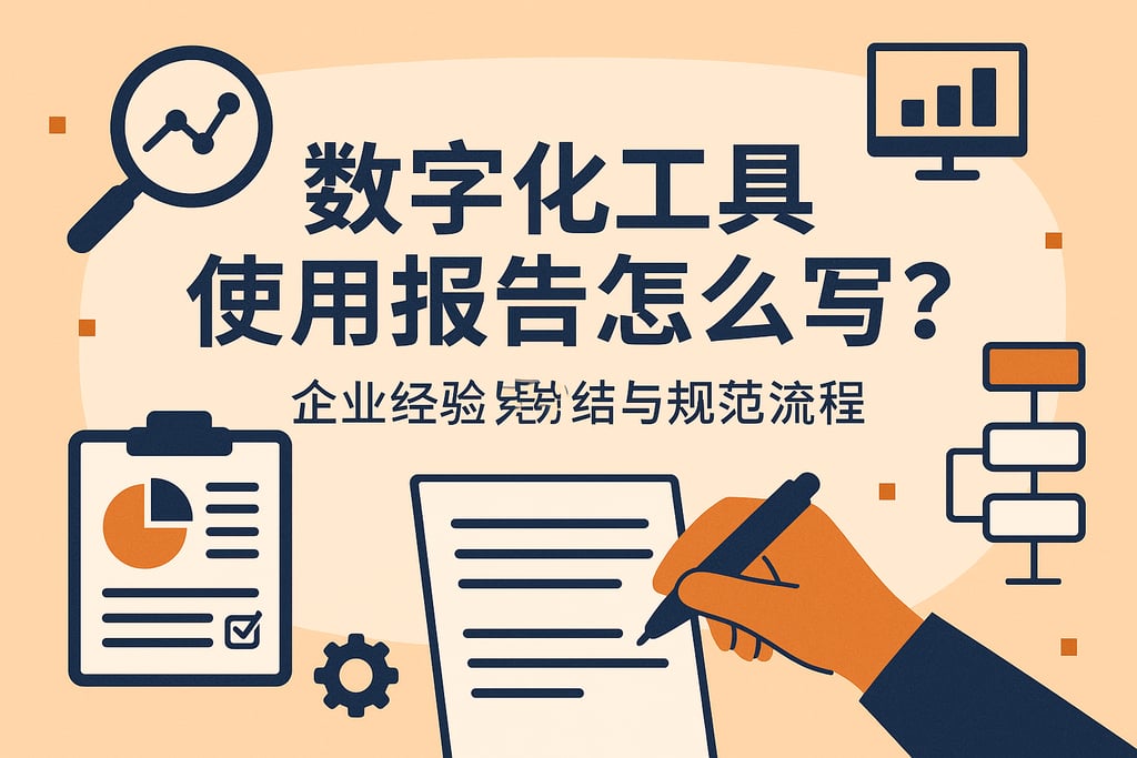 数字化工具使用报告怎么写？企业经验总结与规范流程