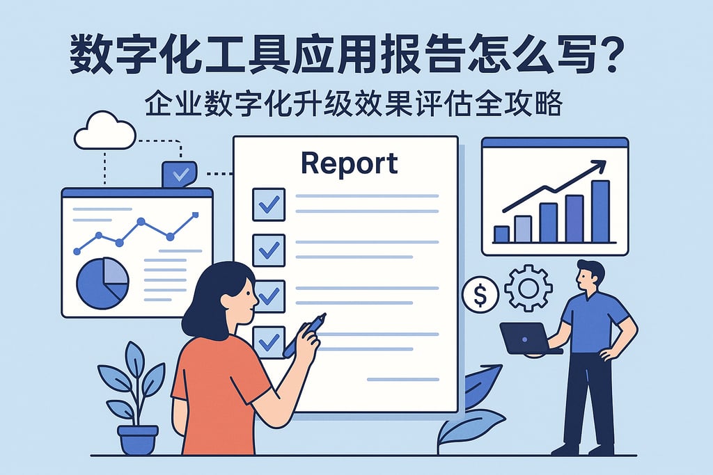 数字化工具应用报告怎么写？企业数字化升级效果评估全攻略