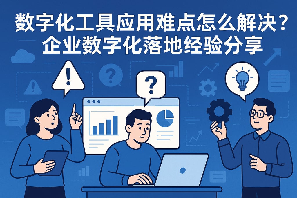 数字化工具应用难点怎么解决？企业数字化落地经验分享