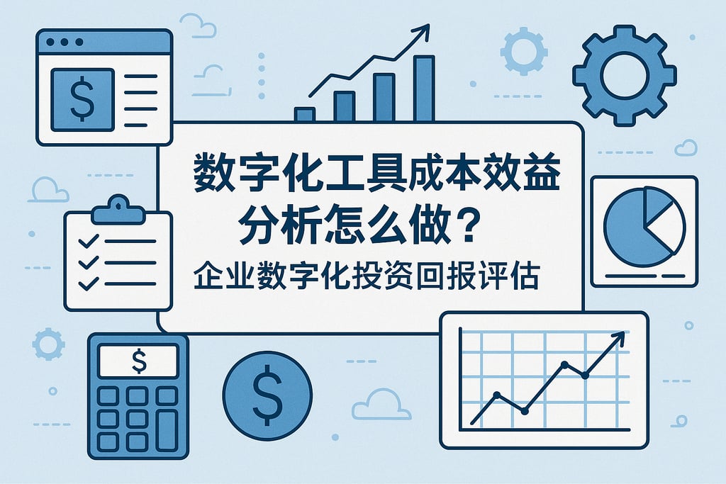 数字化工具成本效益分析怎么做？企业数字化投资回报评估