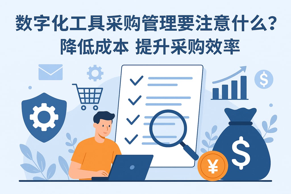 数字化工具采购管理要注意什么？降低成本提升采购效率