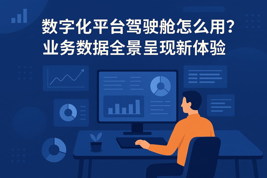 数字化平台驾驶舱怎么用？业务数据全景呈现新体验