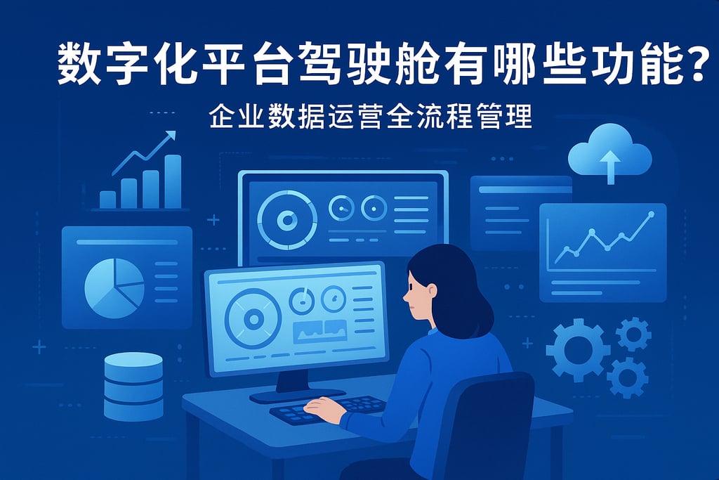 数字化平台驾驶舱有哪些功能？企业数据运营全流程管理