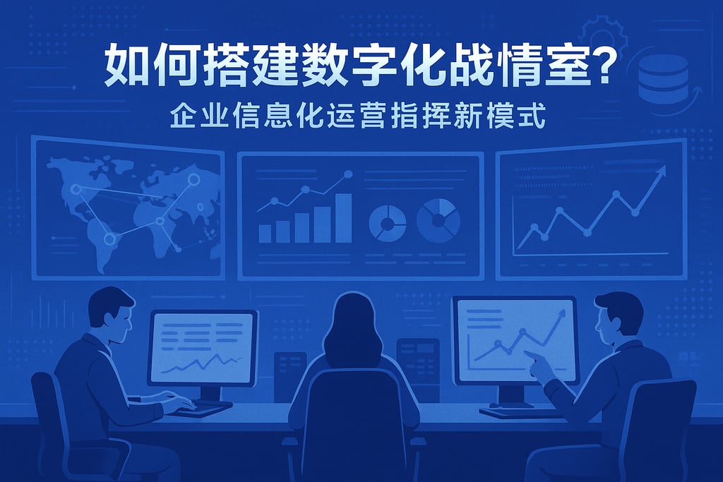 数字化战情室如何搭建？企业信息化运营指挥新模式