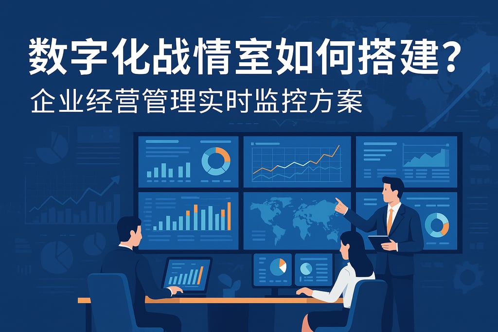 数字化战情室如何搭建？企业经营管理实时监控方案