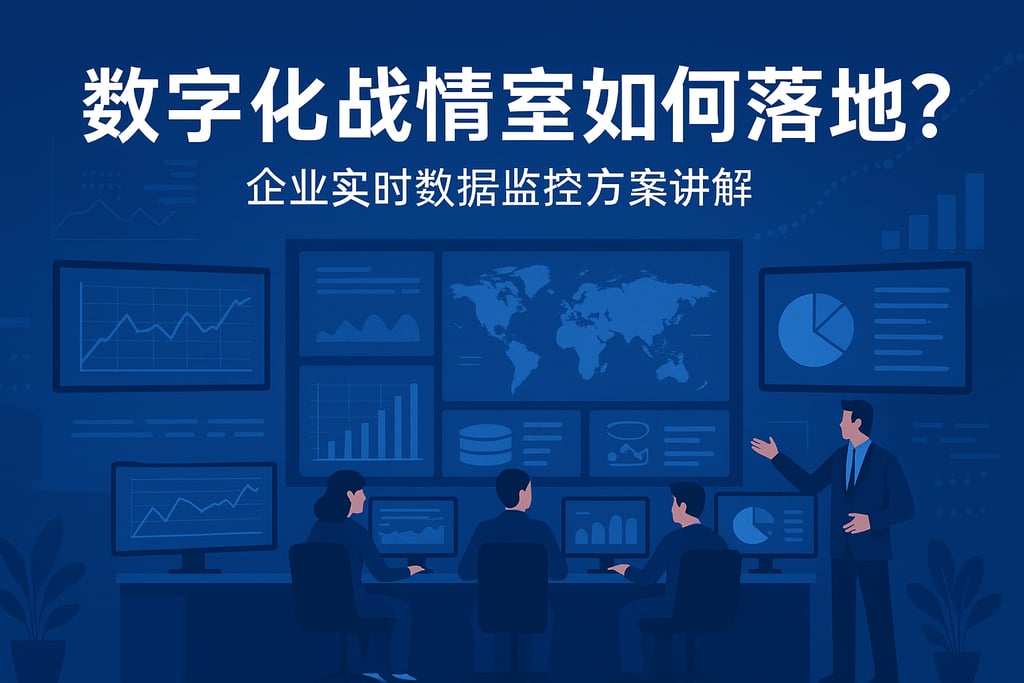 数字化战情室如何落地？企业实时数据监控方案讲解