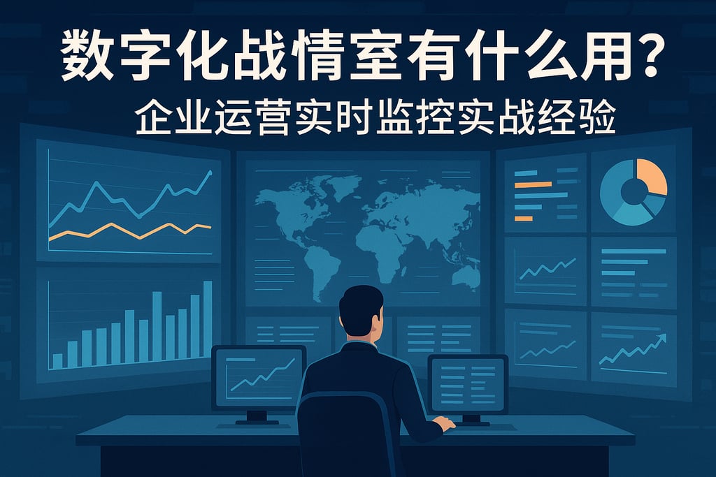 数字化战情室有什么用？企业运营实时监控实战经验