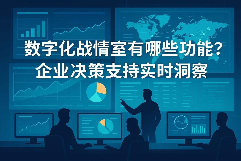 数字化战情室有哪些功能？企业决策支持实时洞察