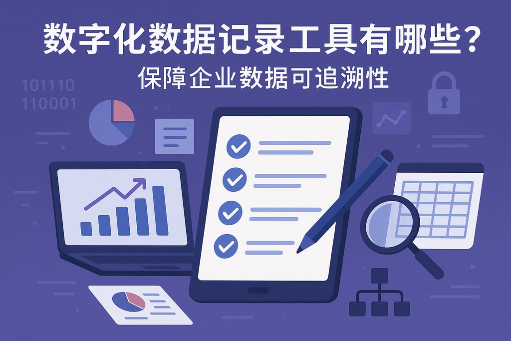 数字化数据记录工具有哪些？保障企业数据可追溯性