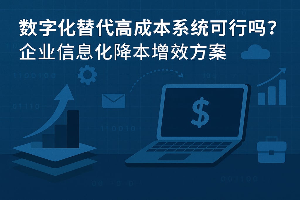数字化替代高成本系统可行吗？企业信息化降本增效方案