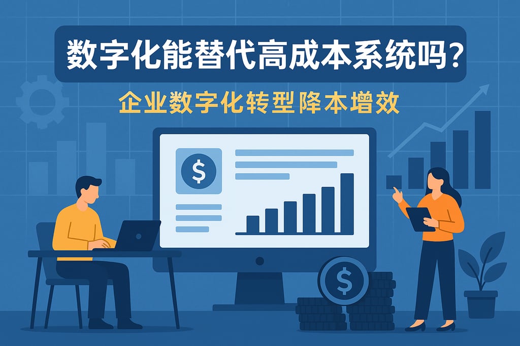 数字化替代高成本系统可行吗？企业数字化转型降本增效