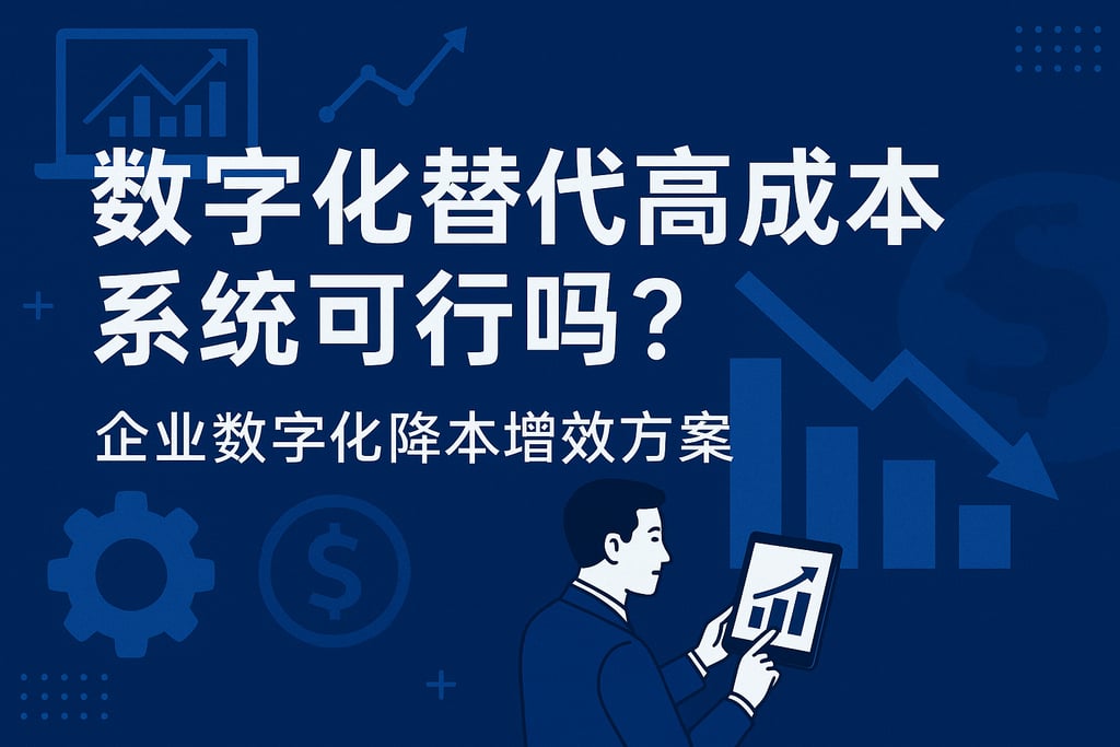 数字化替代高成本系统可行吗？企业数字化降本增效方案