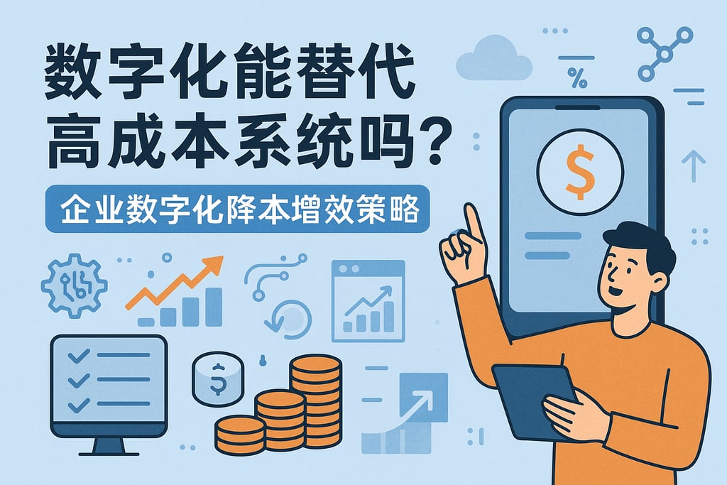 数字化替代高成本系统可行吗？企业数字化降本增效策略