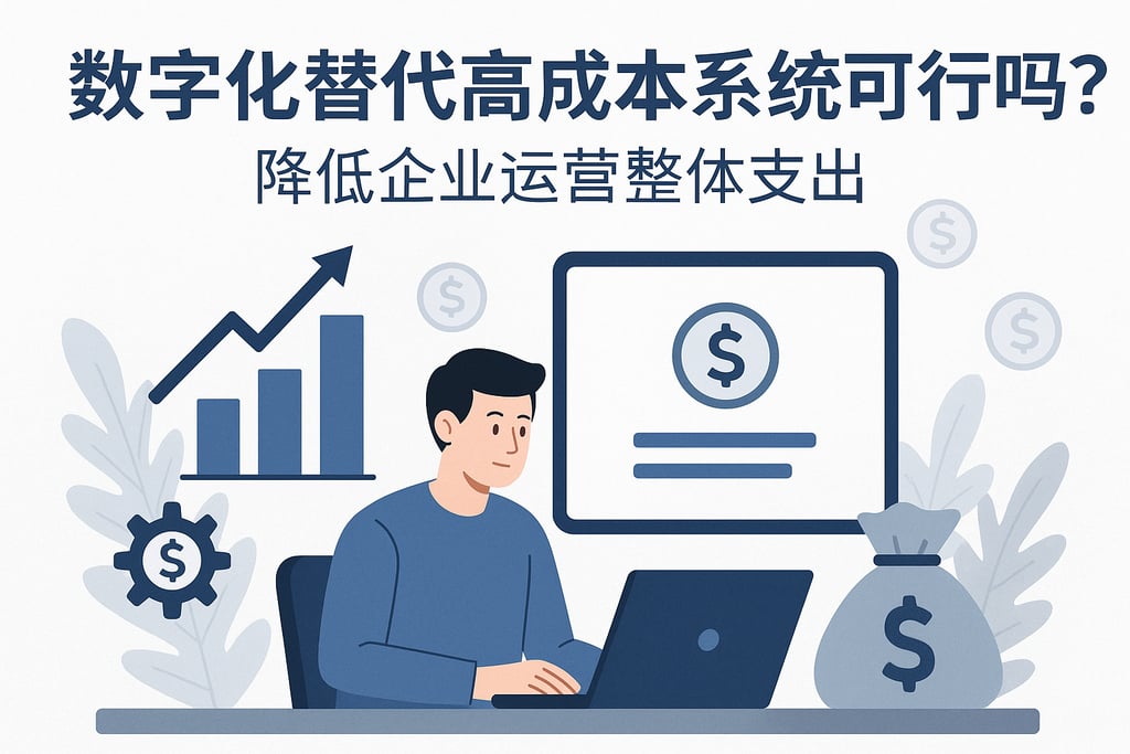 数字化替代高成本系统可行吗？降低企业运营整体支出