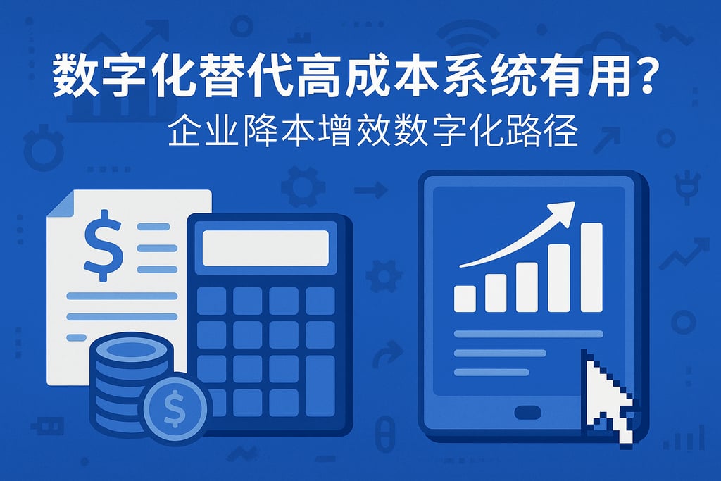 数字化替代高成本系统有用吗？企业降本增效数字化路径