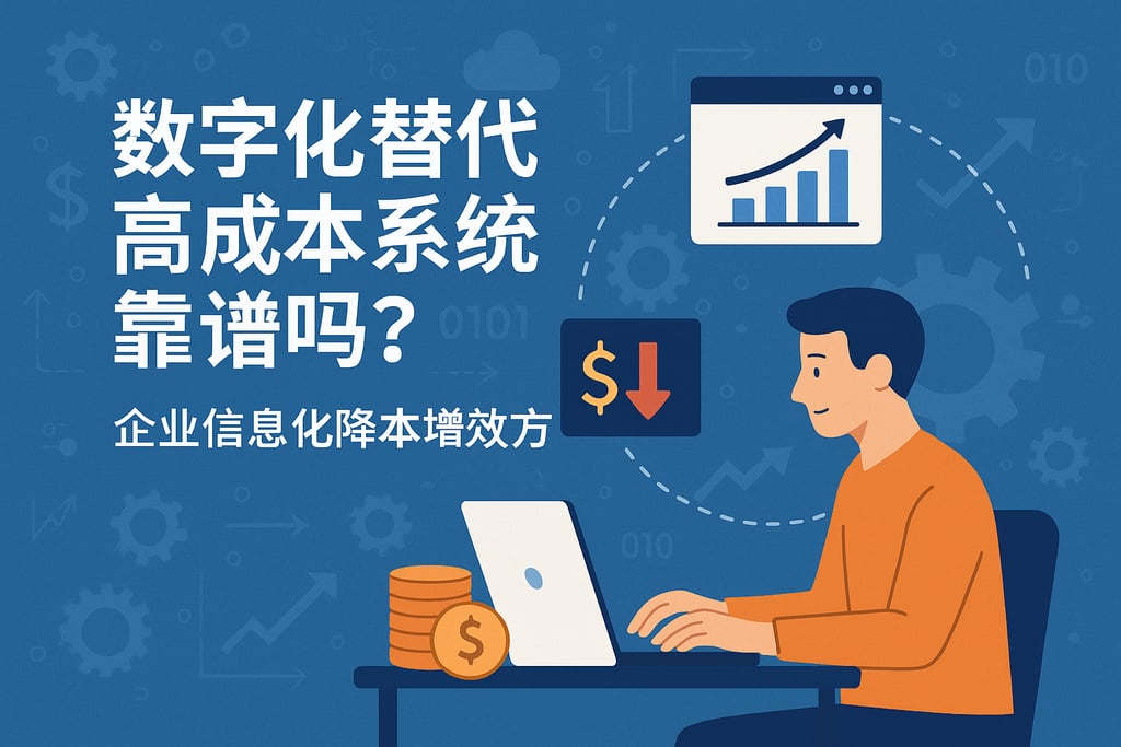 数字化替代高成本系统靠谱吗？企业信息化降本增效方案
