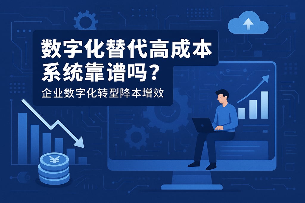 数字化替代高成本系统靠谱吗？企业数字化转型降本增效