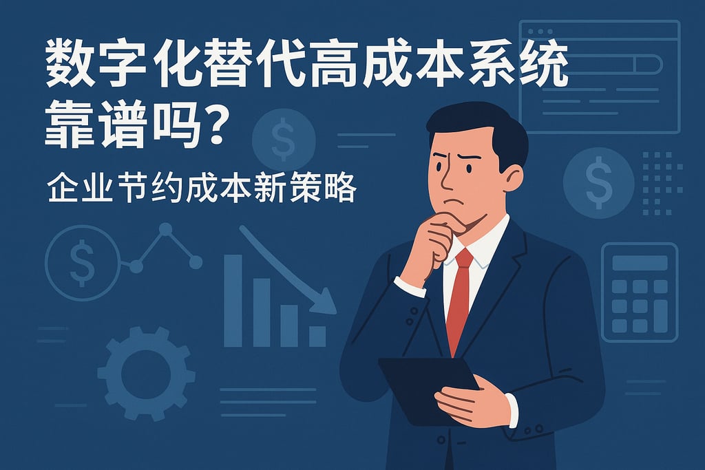 数字化替代高成本系统靠谱吗？企业节约成本新策略