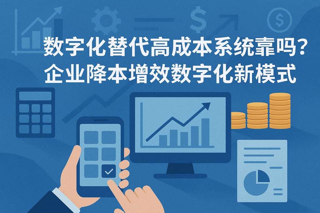 数字化替代高成本系统靠谱吗？企业降本增效数字化新模式