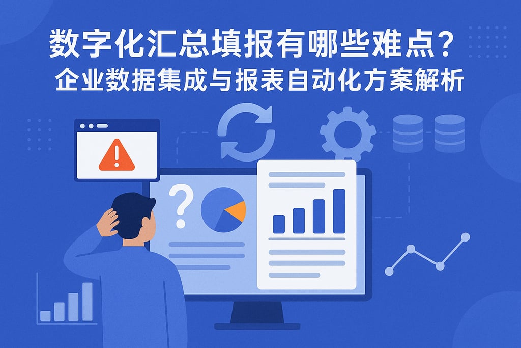 数字化汇总填报有哪些难点？企业数据集成与报表自动化方案解析
