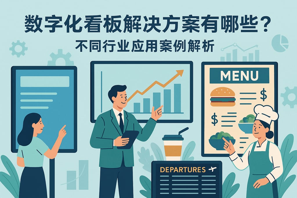 数字化看板解决方案有哪些？不同行业应用案例解析