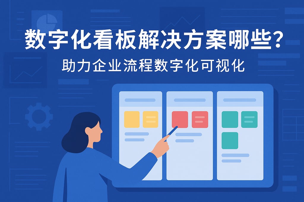 数字化看板解决方案有哪些？助力企业流程数字化可视化