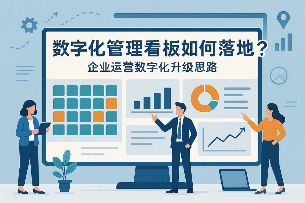 数字化管理看板如何落地？企业运营数字化升级思路