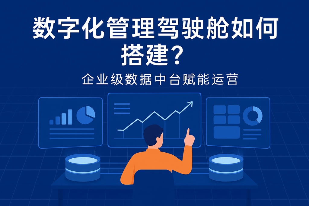 数字化管理驾驶舱如何搭建？企业级数据中台赋能运营