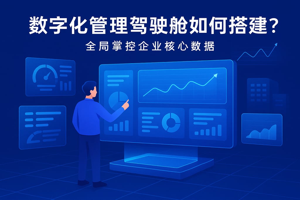 数字化管理驾驶舱如何搭建？全局掌控企业核心数据
