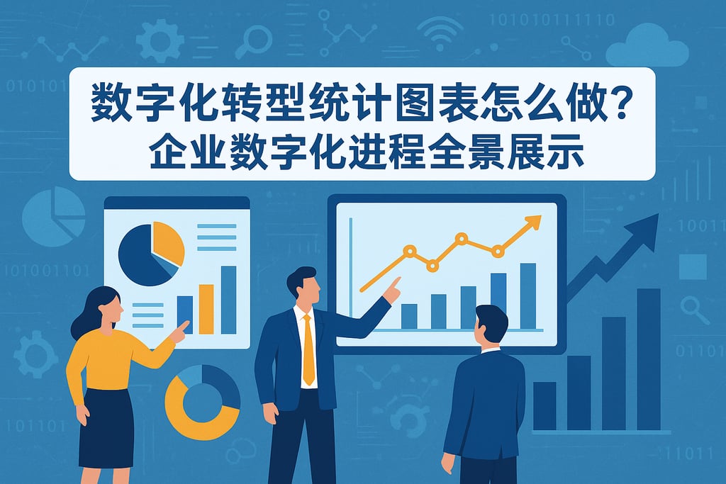 数字化转型统计图表怎么做？企业数字化进程全景展示