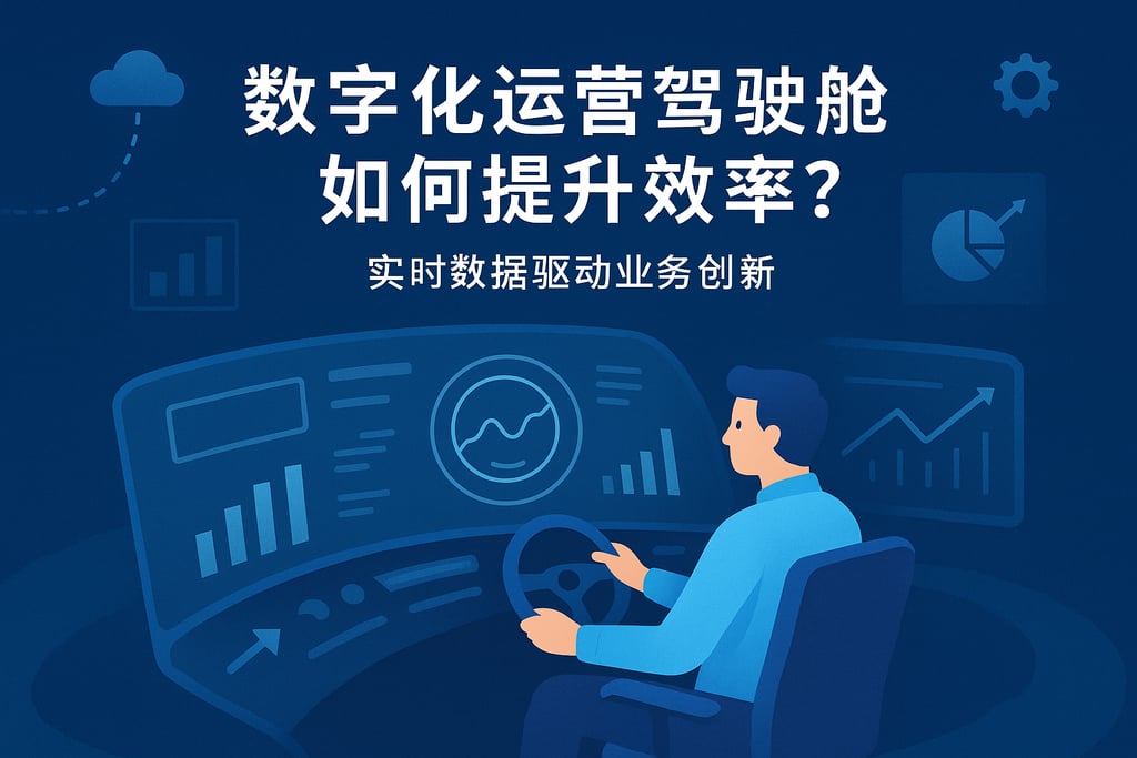数字化运营驾驶舱如何提升效率？实时数据驱动业务创新