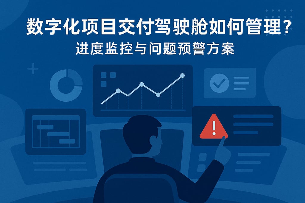 数字化项目交付驾驶舱如何管理？进度监控与问题预警方案