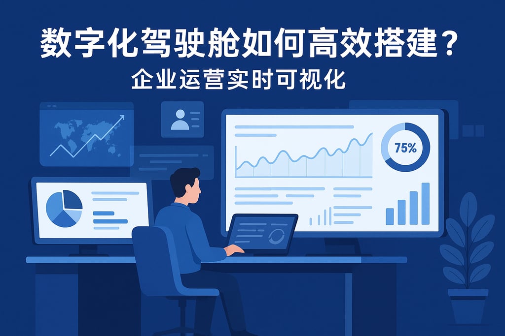 数字化驾驶舱如何高效搭建？企业运营实时可视化