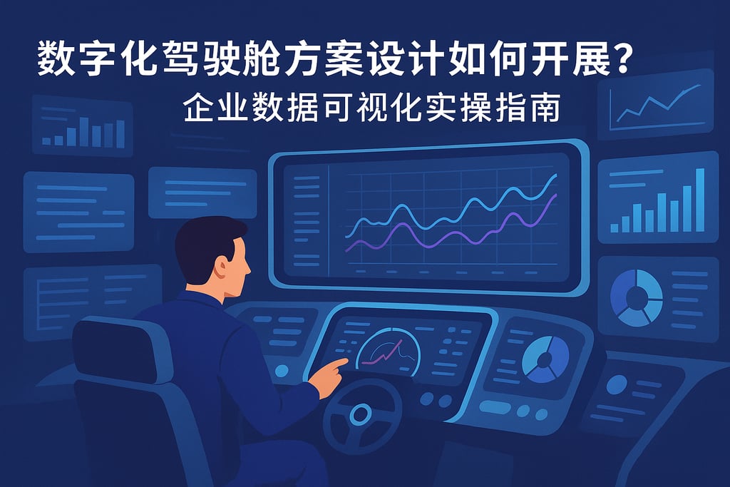 数字化驾驶舱方案设计如何开展？企业数据可视化实操指南