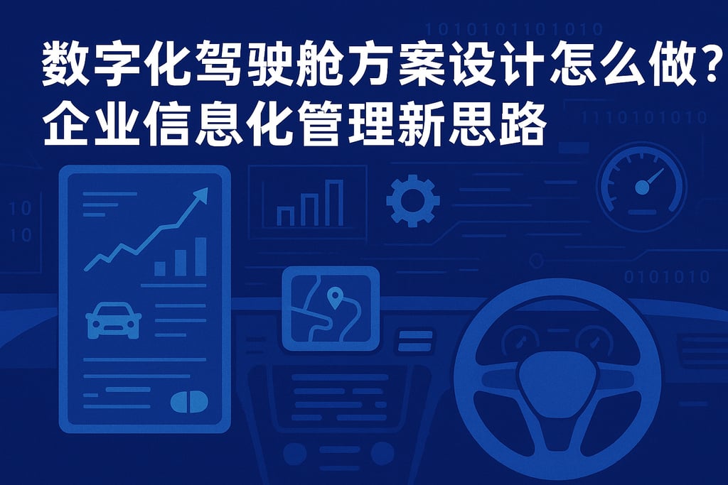 数字化驾驶舱方案设计怎么做？企业信息化管理新思路