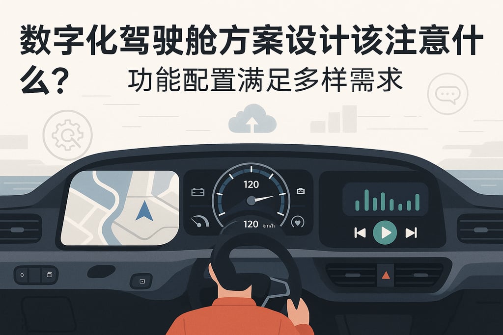 数字化驾驶舱方案设计该注意什么？功能配置满足多样需求