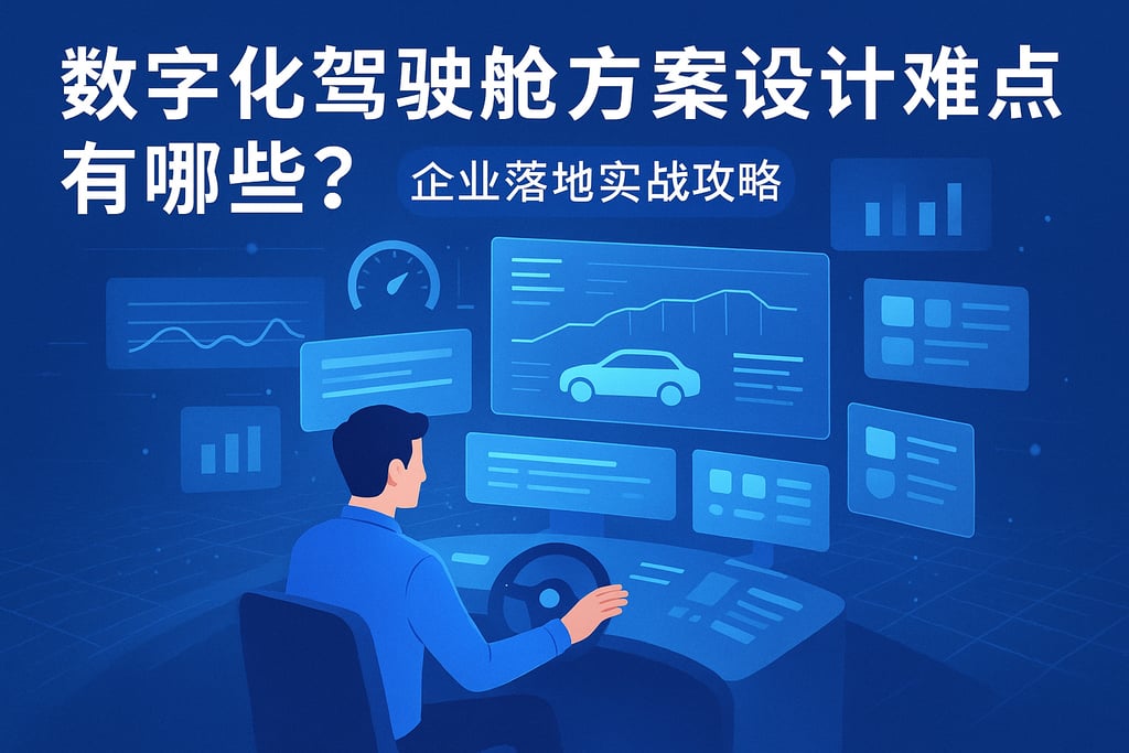 数字化驾驶舱方案设计难点有哪些？企业落地实战攻略