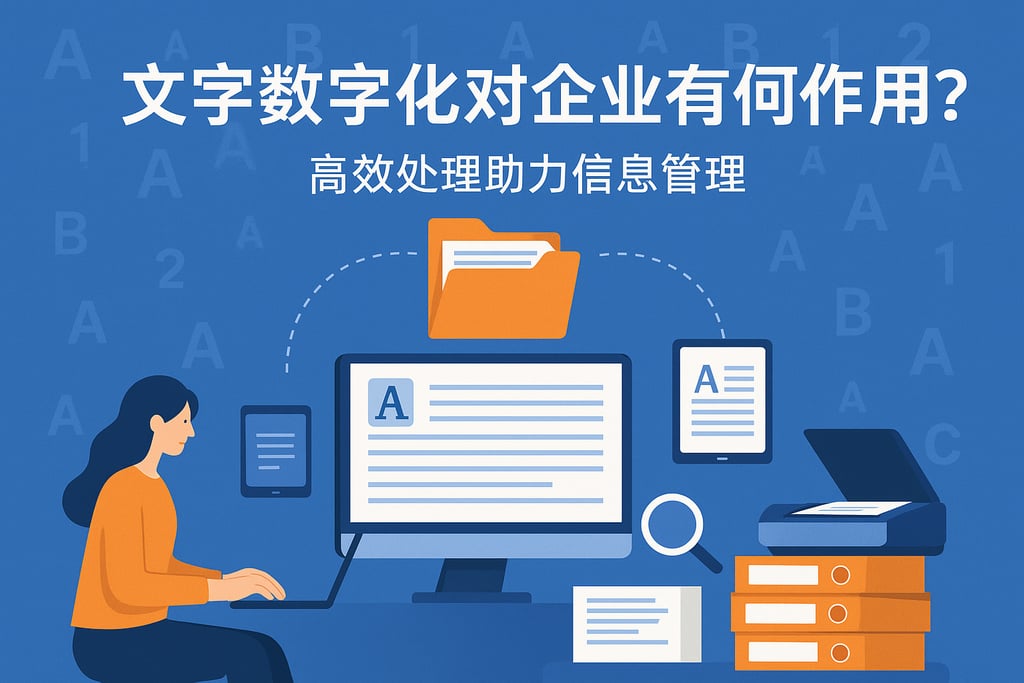 文字数字化对企业有何作用？高效处理助力信息管理
