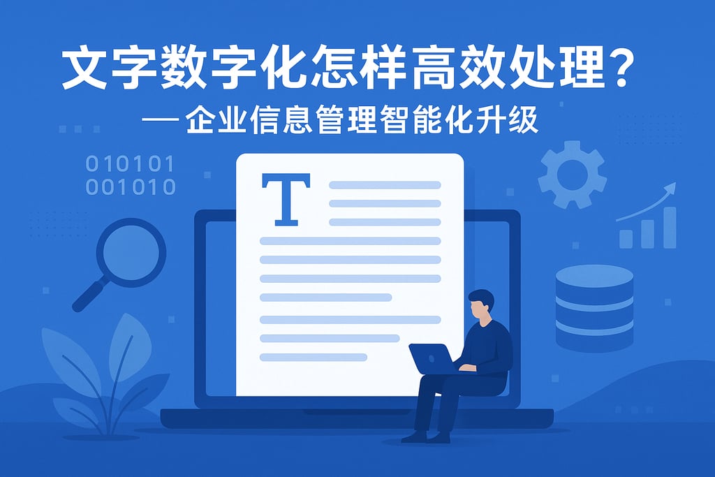 文字数字化怎样高效处理？企业信息管理智能化升级