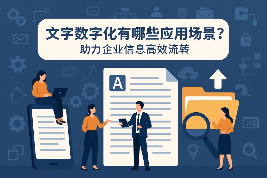 文字数字化有哪些应用场景？助力企业信息高效流转