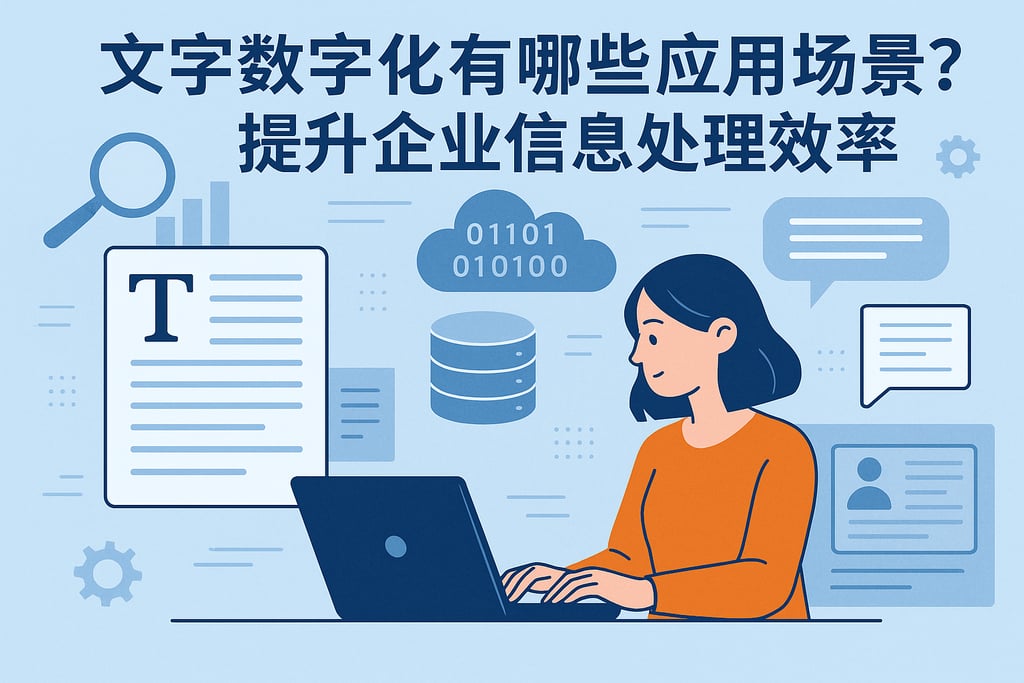 文字数字化有哪些应用场景？提升企业信息处理效率
