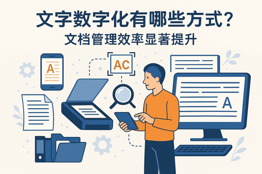 文字数字化有哪些方式？文档管理效率显著提升