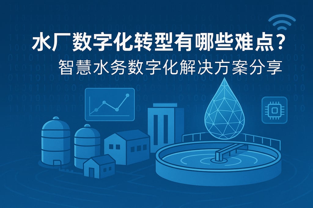 水厂数字化转型有哪些难点？智慧水务数字化解决方案分享