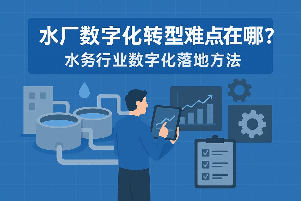 水厂数字化转型难点在哪？水务行业数字化落地方法