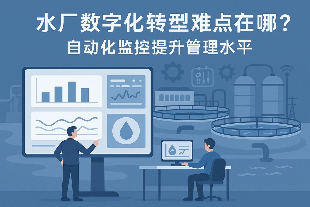水厂数字化转型难点在哪？自动化监控提升管理水平